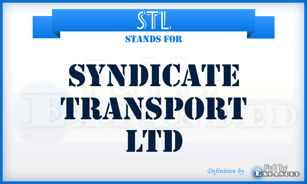 STL - Syndicate Transport Ltd