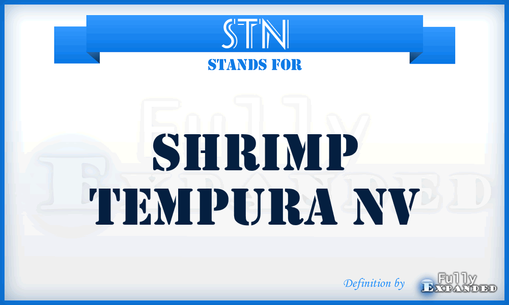 STN - Shrimp Tempura Nv