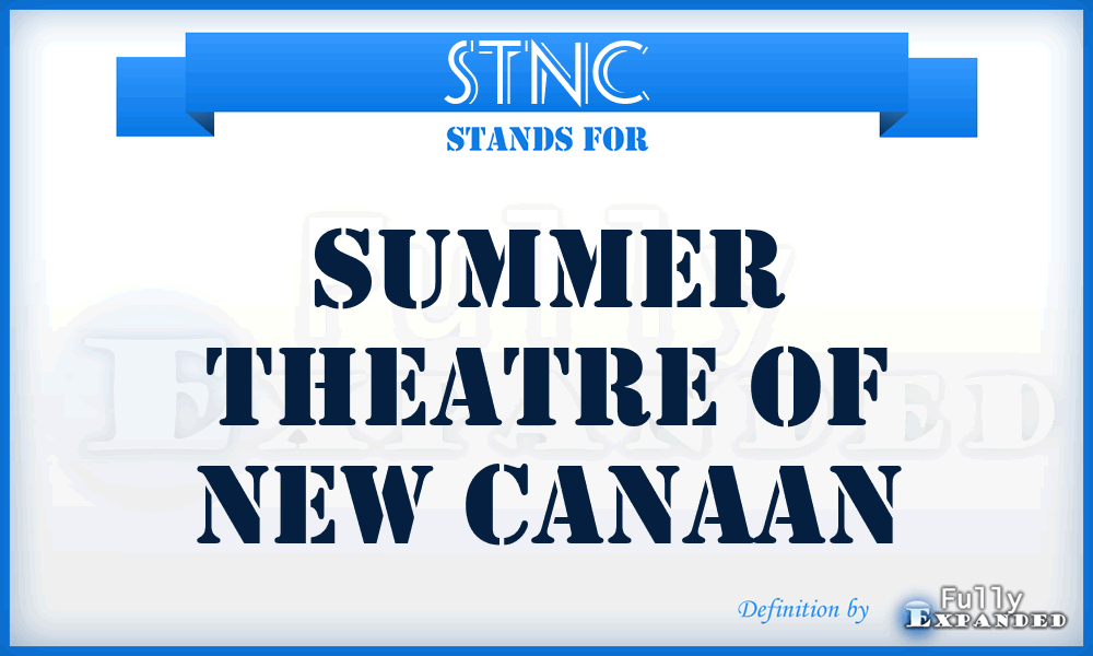 STNC - Summer Theatre of New Canaan