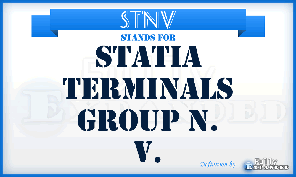 STNV - Statia Terminals Group N. V.