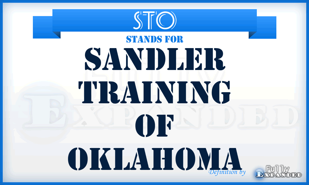 STO - Sandler Training of Oklahoma