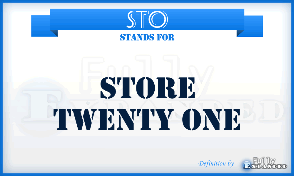 STO - Store Twenty One