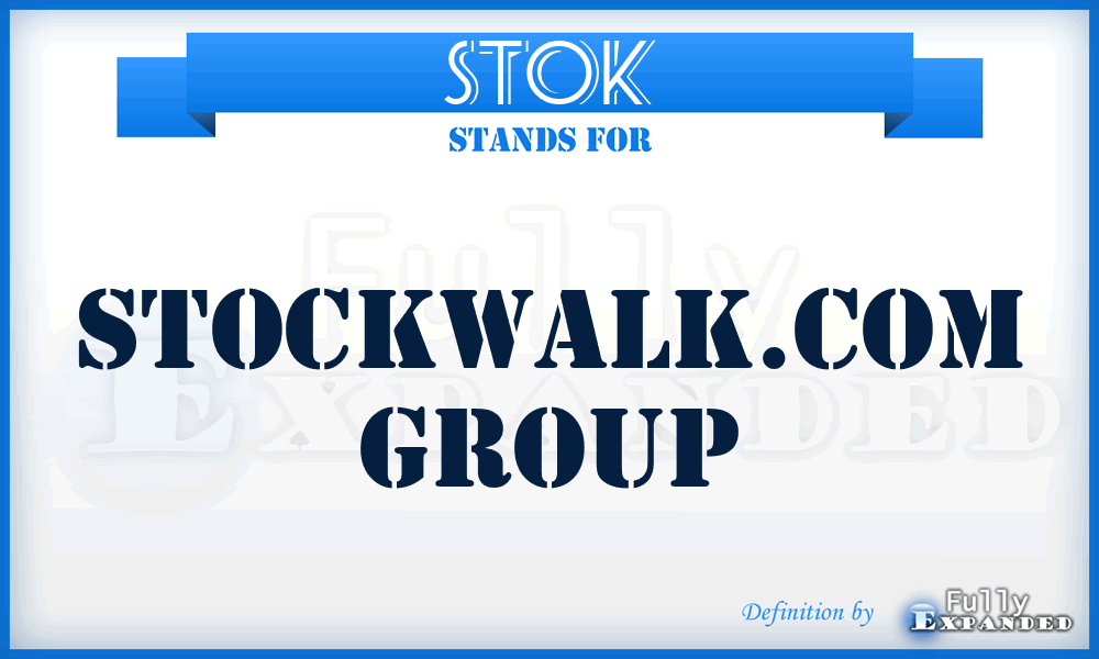 STOK - StockWalk.Com Group