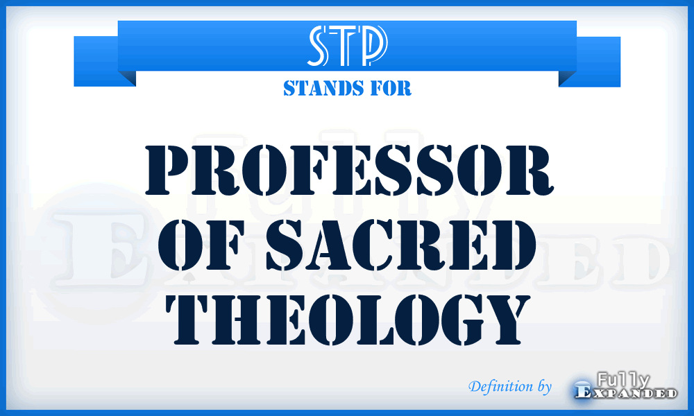 STP - Professor of Sacred Theology