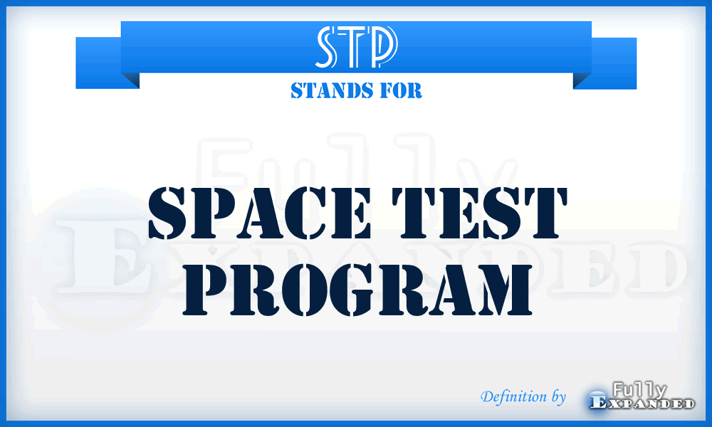 STP - space test program