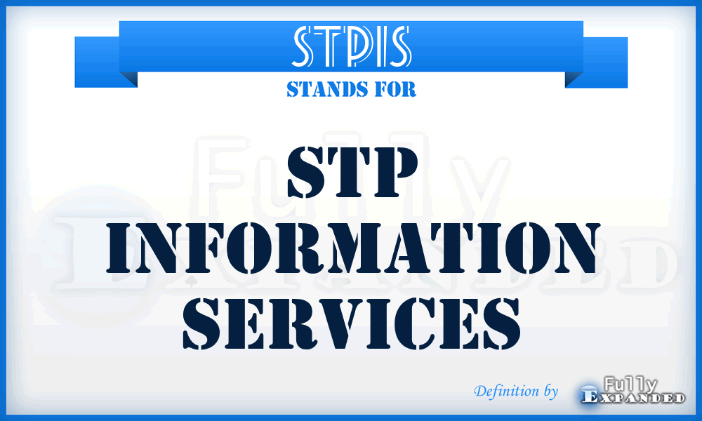 STPIS - STP Information Services