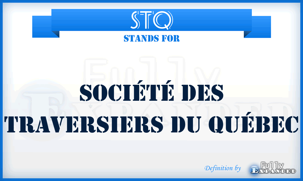 STQ - Société des traversiers du Québec