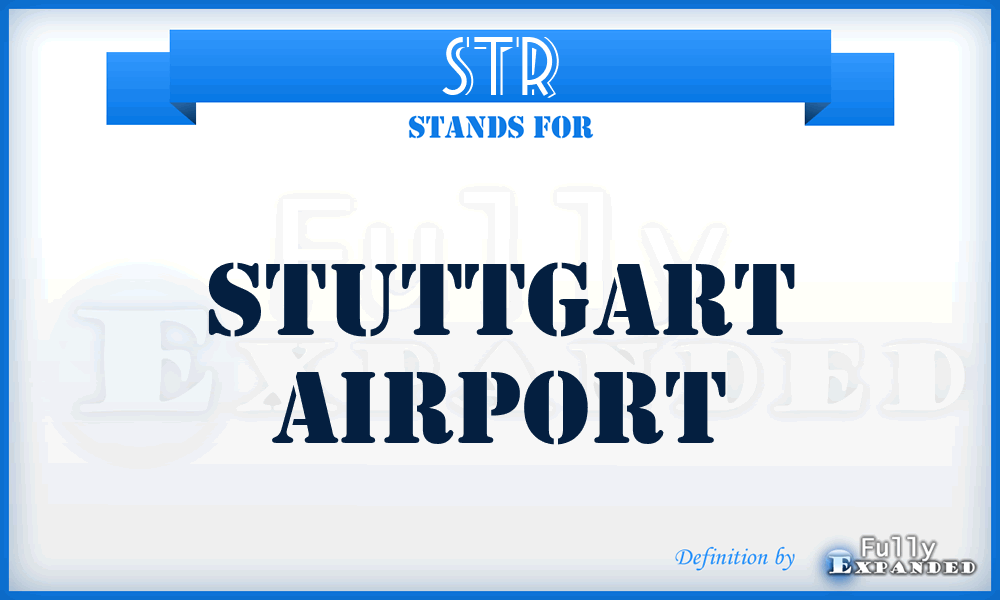 STR - Stuttgart airport