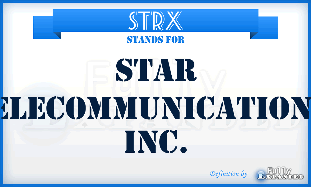 STRX - Star Telecommunications, Inc.