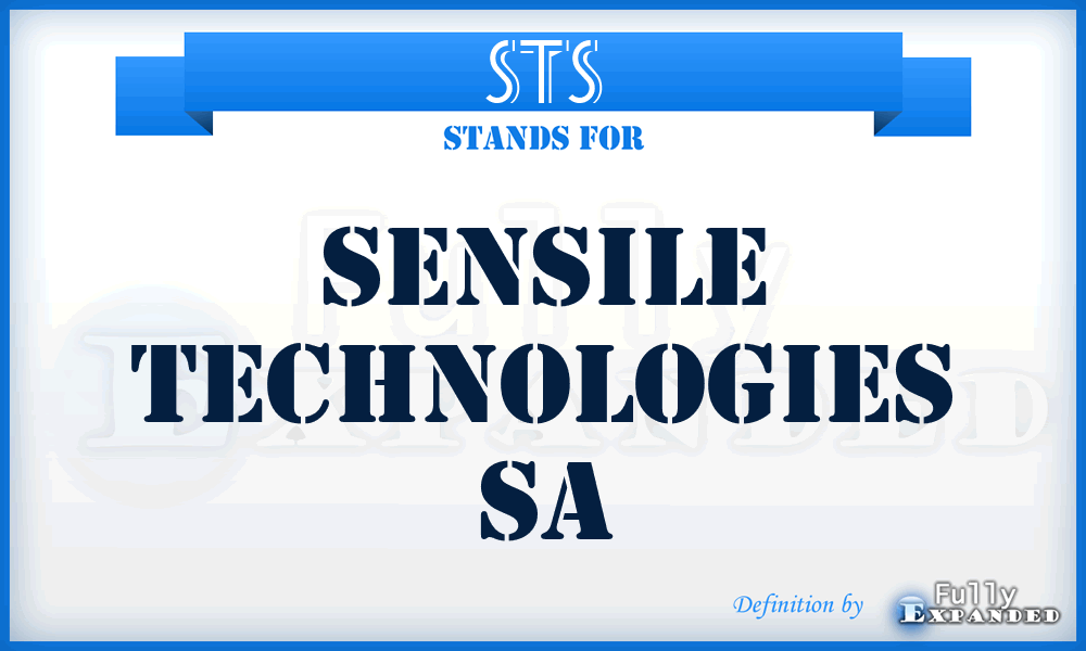 STS - Sensile Technologies Sa
