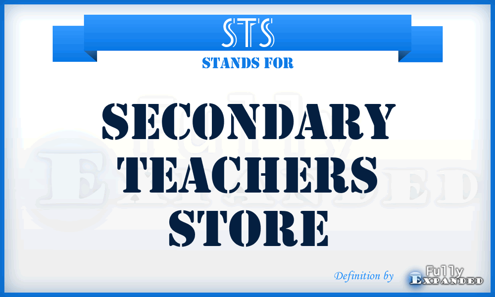 STS - Secondary Teachers Store