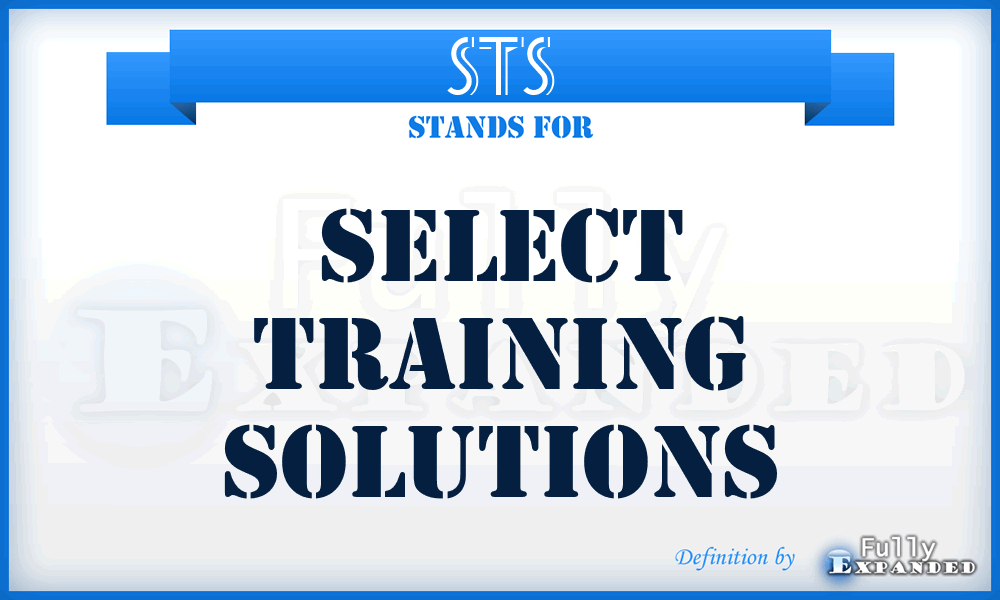 STS - Select Training Solutions