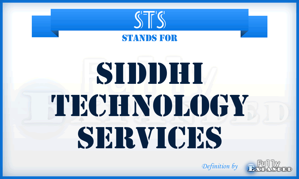 STS - Siddhi Technology Services