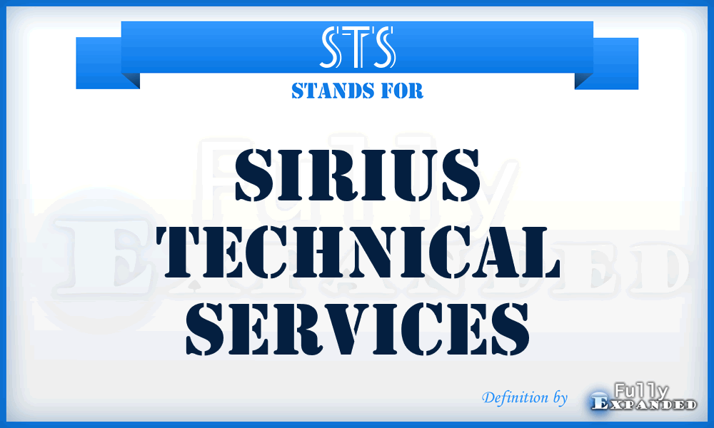 STS - Sirius Technical Services