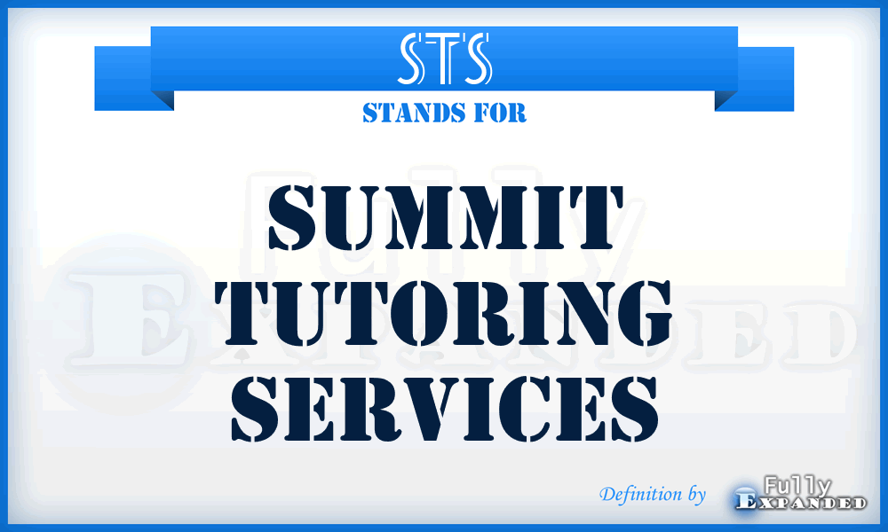 STS - Summit Tutoring Services