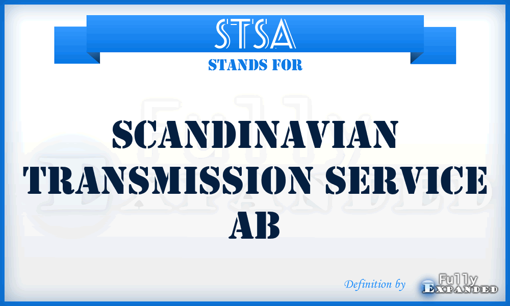 STSA - Scandinavian Transmission Service Ab