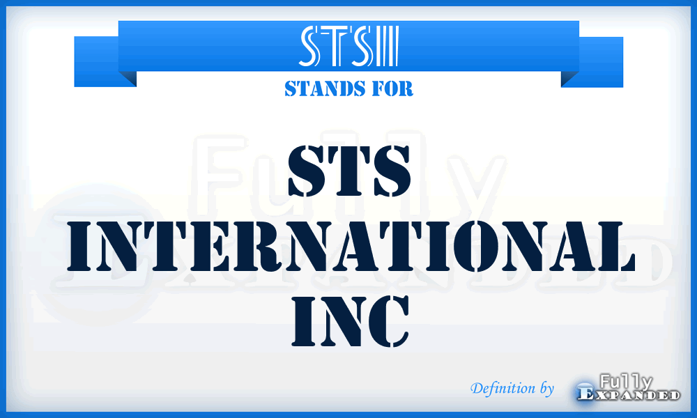 STSII - STS International Inc
