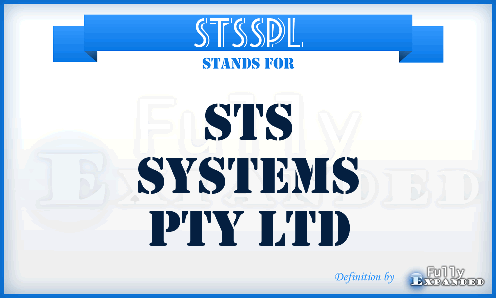 STSSPL - STS Systems Pty Ltd