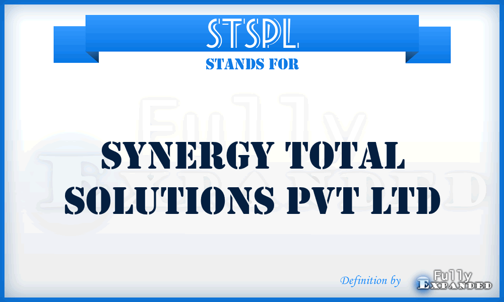 STSPL - Synergy Total Solutions Pvt Ltd