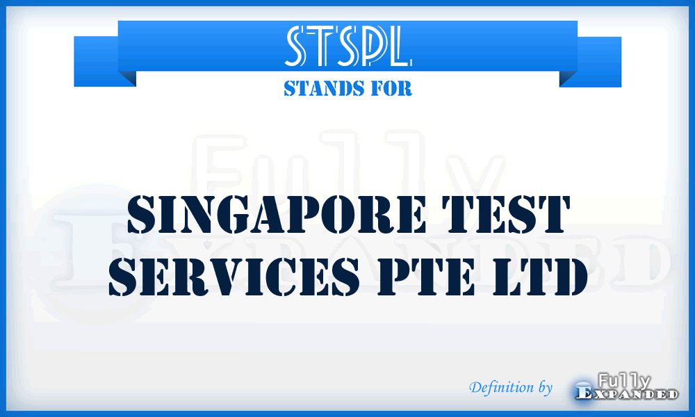 STSPL - Singapore Test Services Pte Ltd