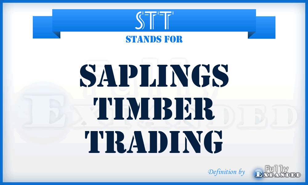 STT - Saplings Timber Trading