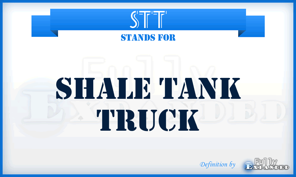 STT - Shale Tank Truck