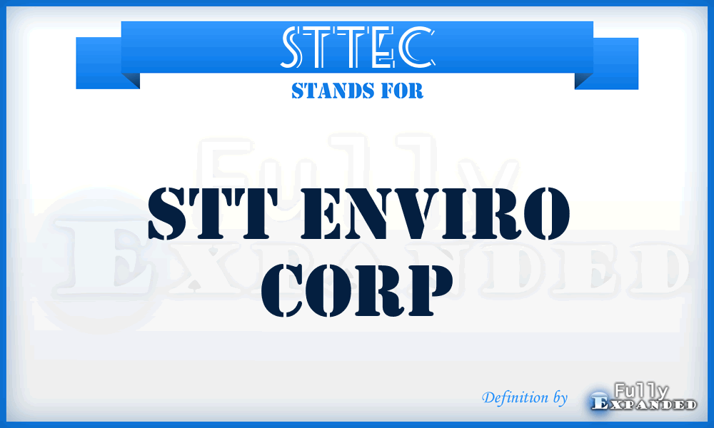 STTEC - STT Enviro Corp