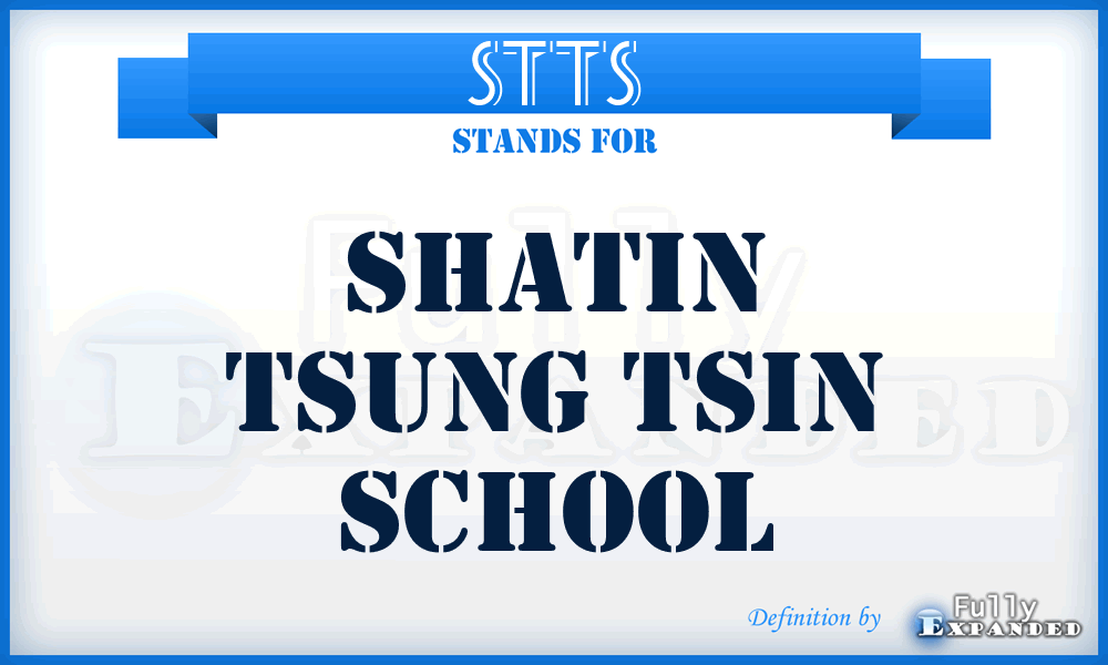 STTS - Shatin Tsung Tsin School