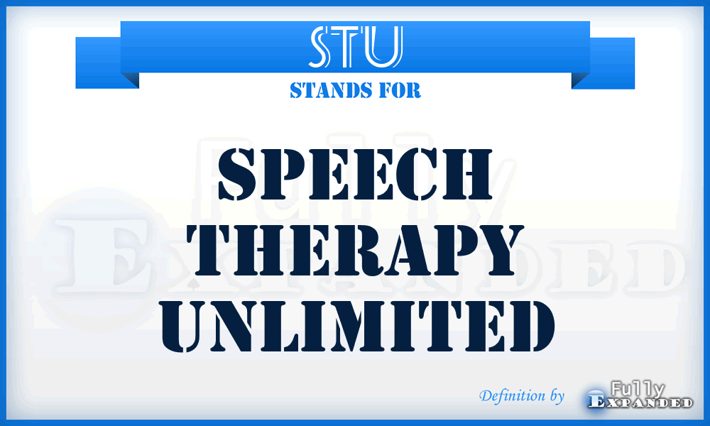 STU - Speech Therapy Unlimited