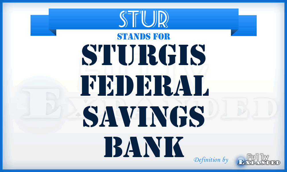 STUR - Sturgis Federal Savings Bank