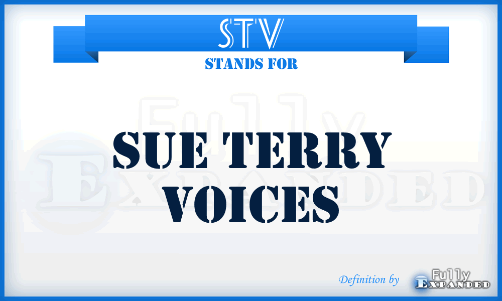 STV - Sue Terry Voices