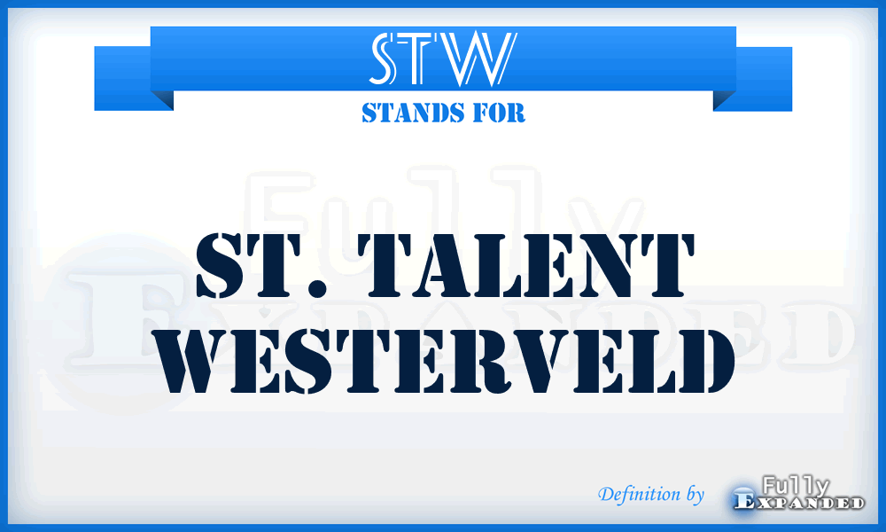 STW - St. Talent Westerveld