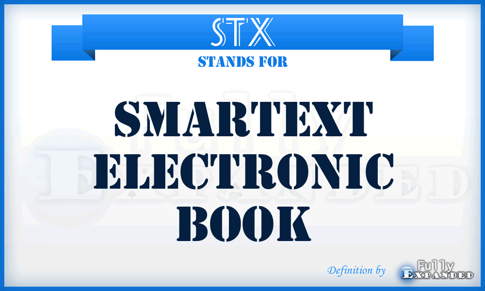 STX - SmarText Electronic book