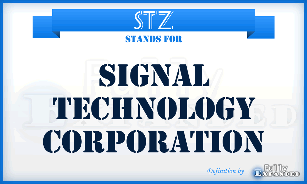 STZ - Signal Technology Corporation