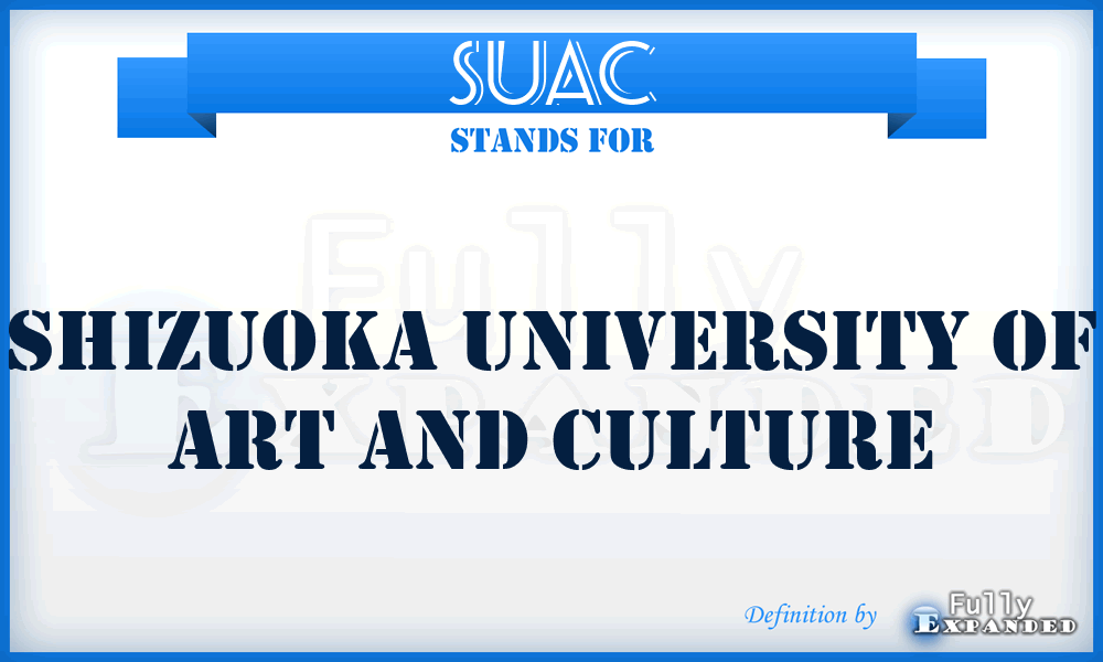 SUAC - Shizuoka University of Art and Culture
