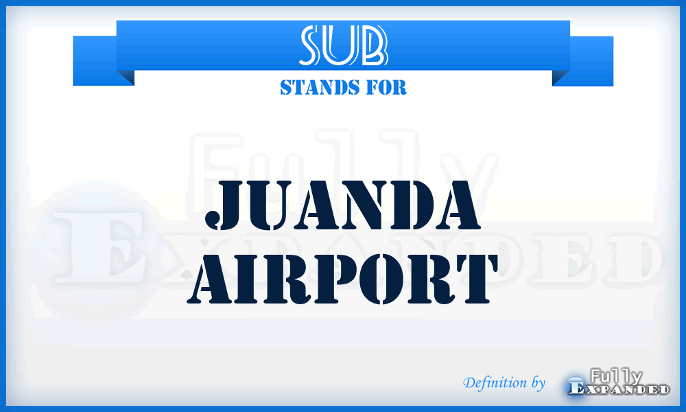 SUB - Juanda airport