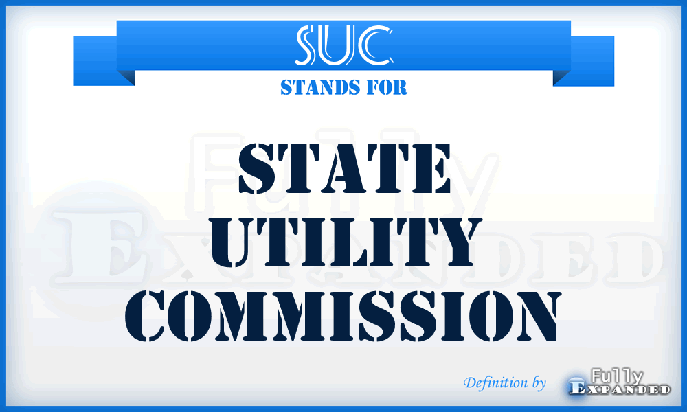 SUC - State Utility Commission