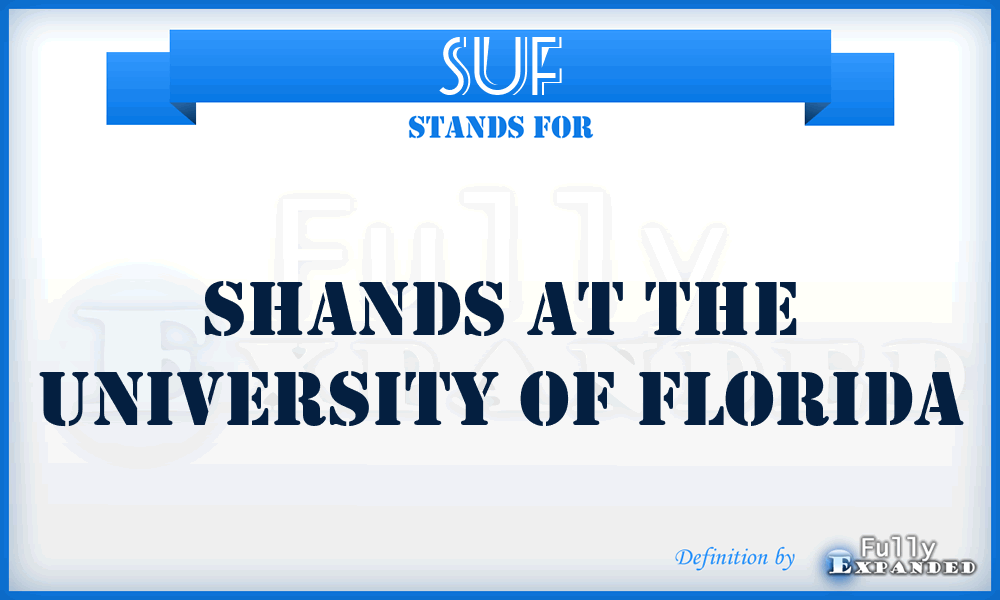 SUF - Shands at the University of Florida