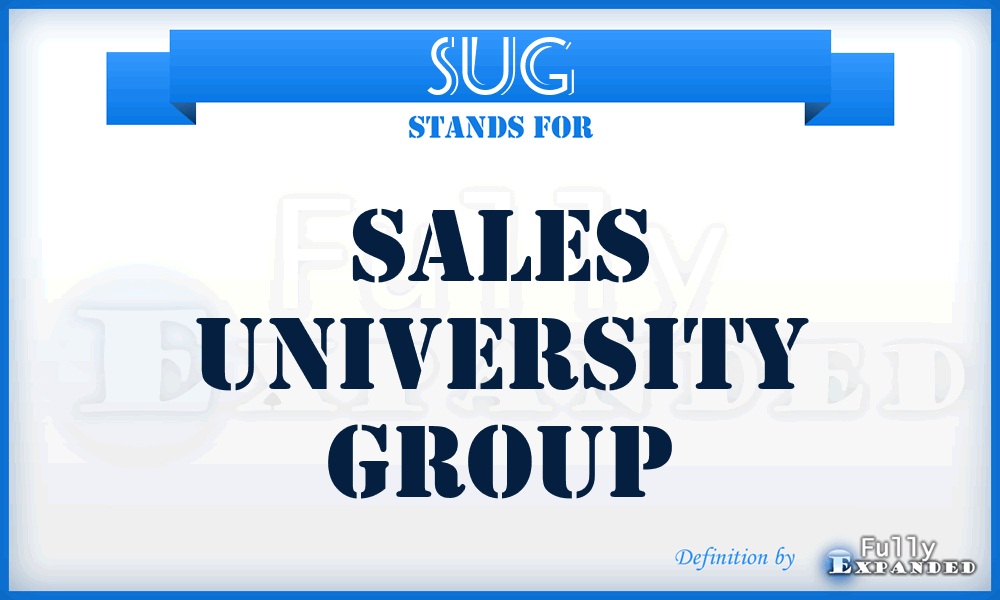 SUG - Sales University Group