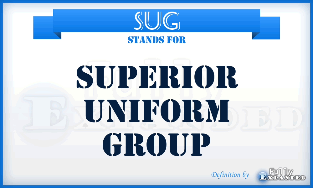 SUG - Superior Uniform Group