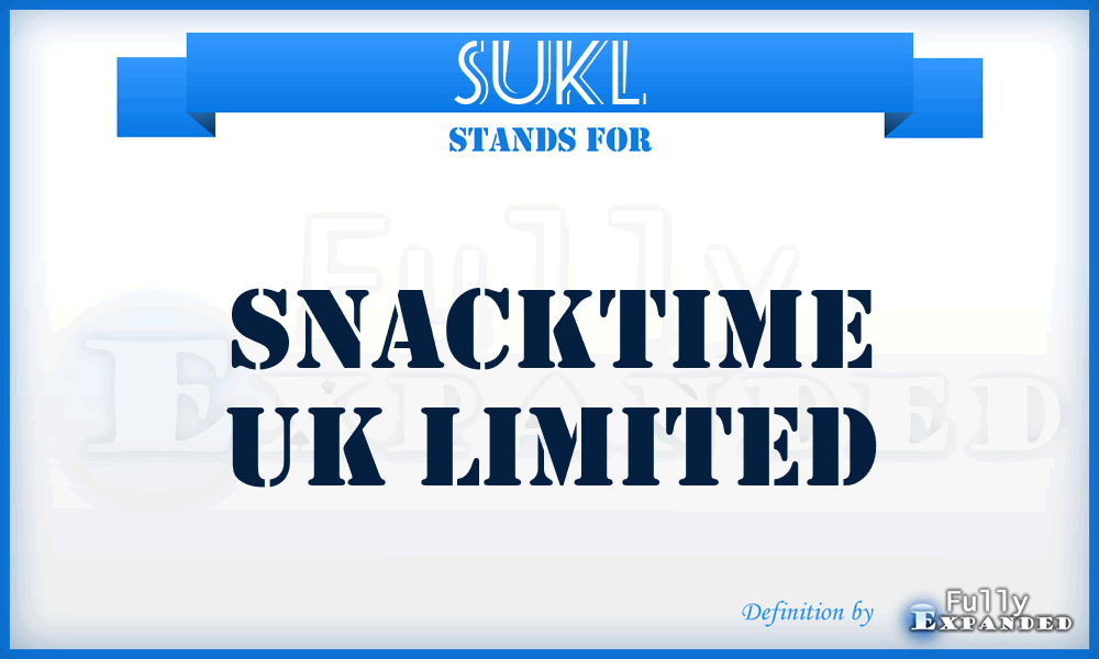 SUKL - Snacktime UK Limited
