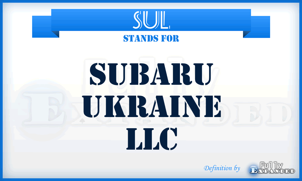 SUL - Subaru Ukraine LLC