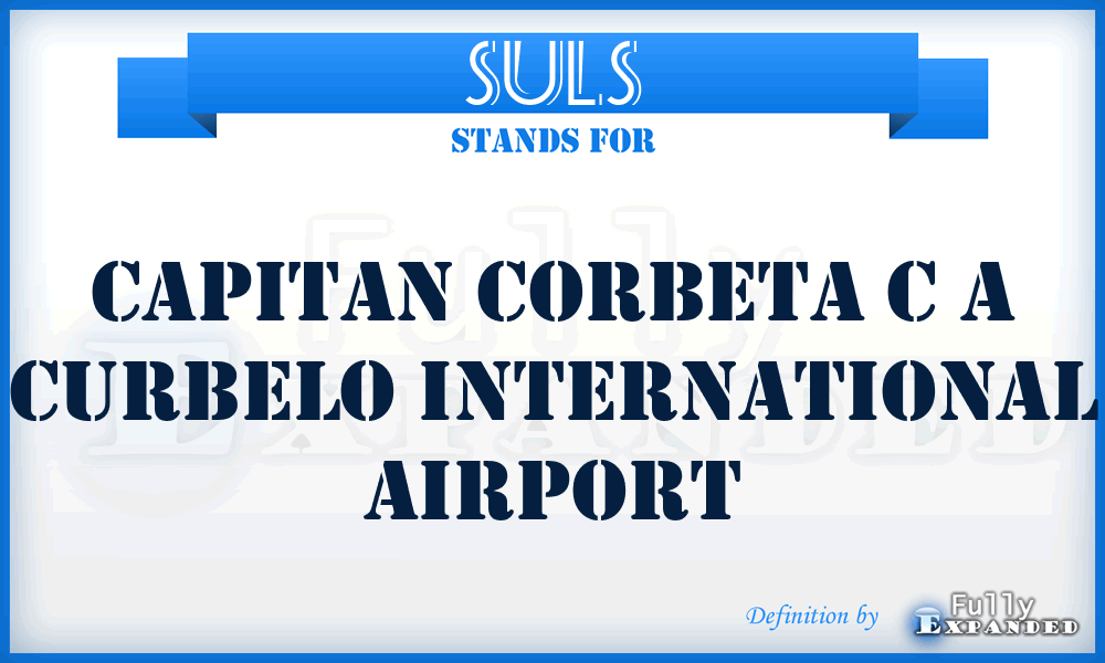 SULS - Capitan Corbeta C A Curbelo International airport