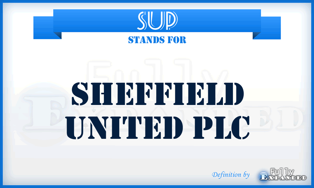 SUP - Sheffield United PLC