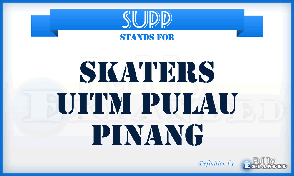 SUPP - Skaters Uitm Pulau Pinang