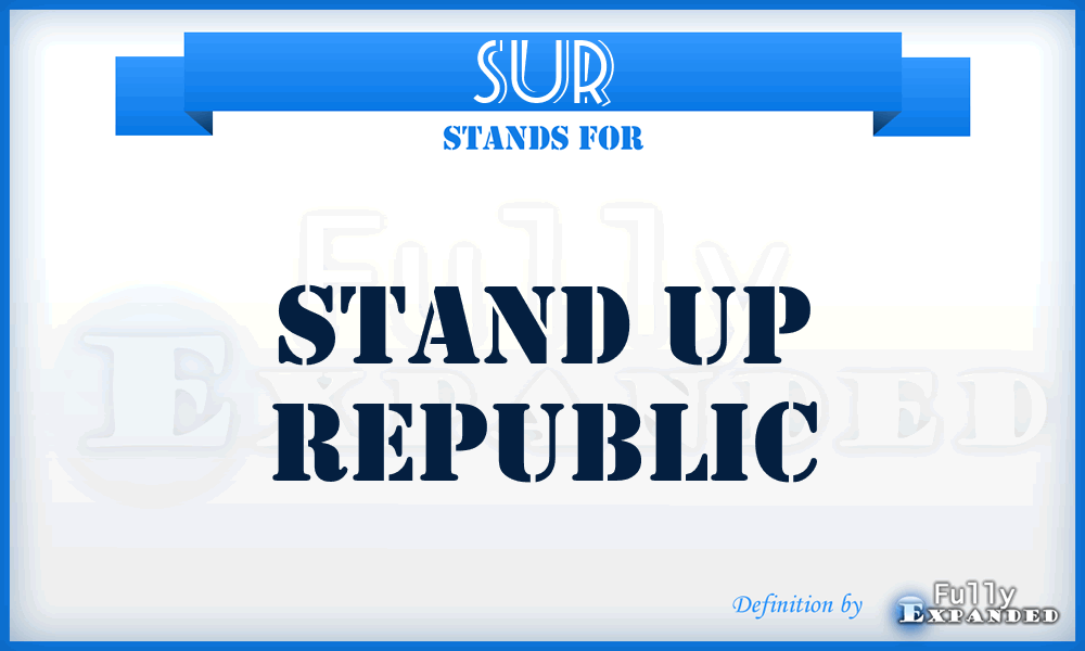 SUR - Stand Up Republic