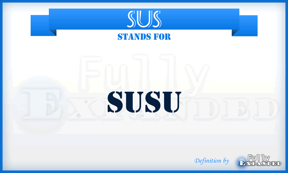SUS - Susu