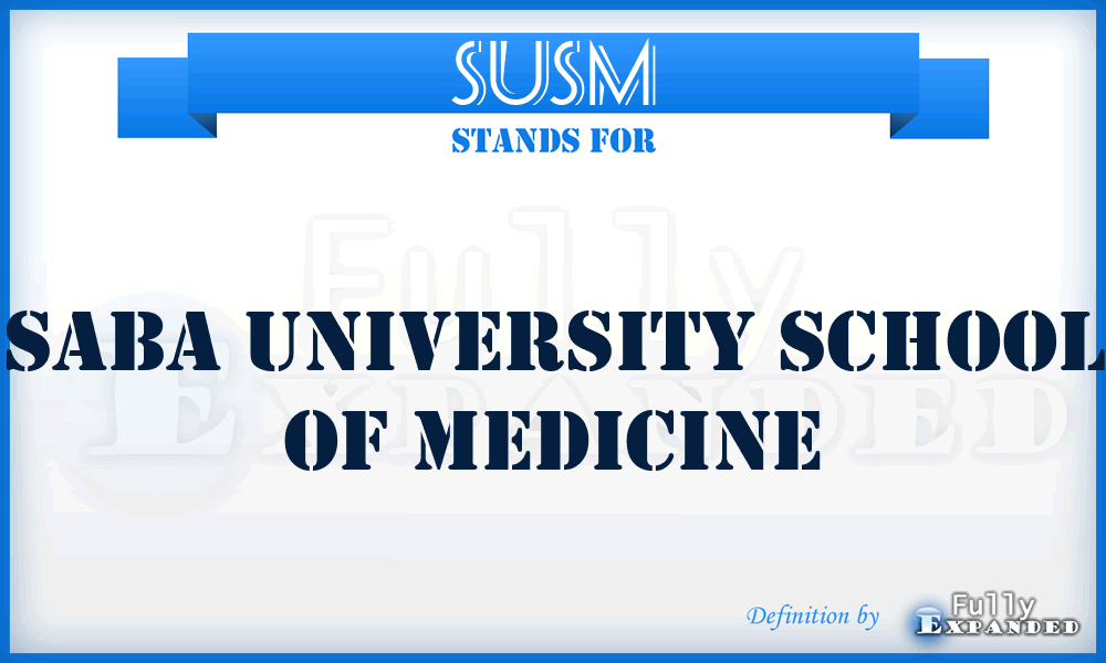 SUSM - Saba University School of Medicine