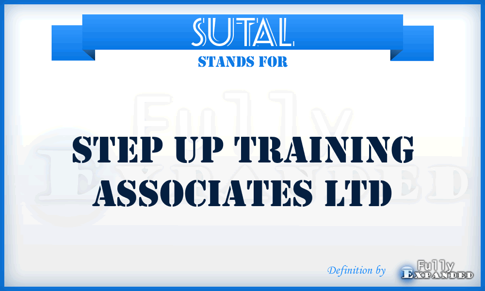 SUTAL - Step Up Training Associates Ltd