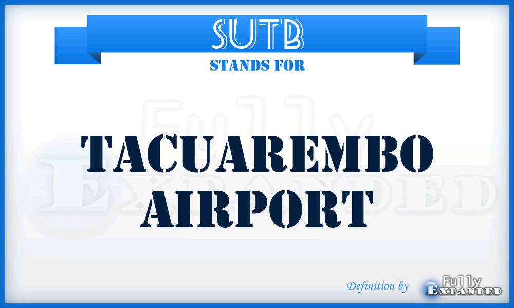 SUTB - Tacuarembo airport